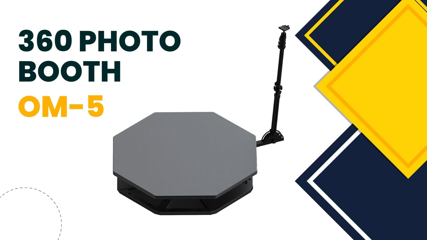 OM-5 OCTAGON 360 PHOTO BOOTH DELUXE PACKAGE (MANUAL SPIN)