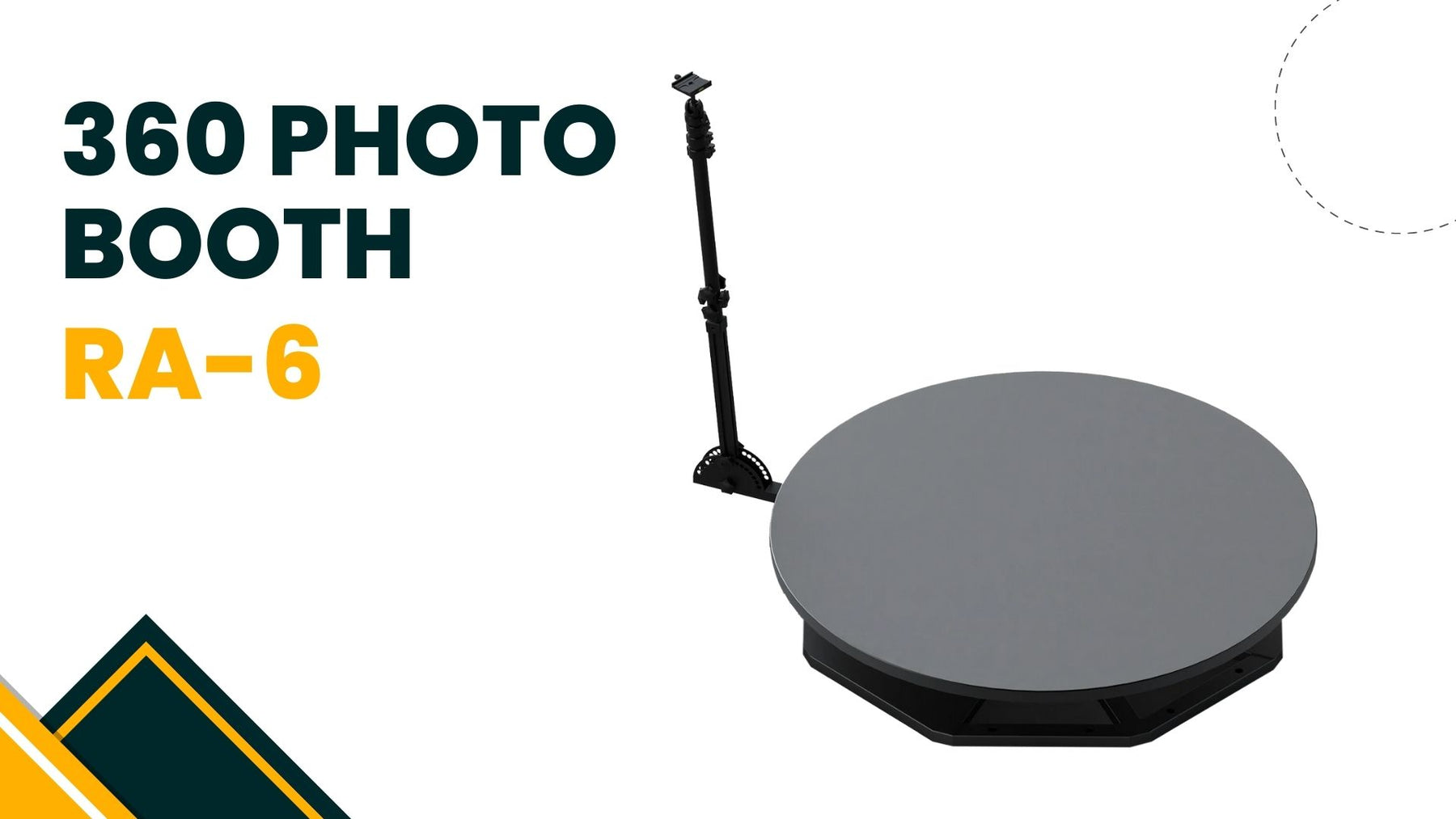 RA-6 Round 360 Photo Booth Deluxe Package (Automatic Spin)