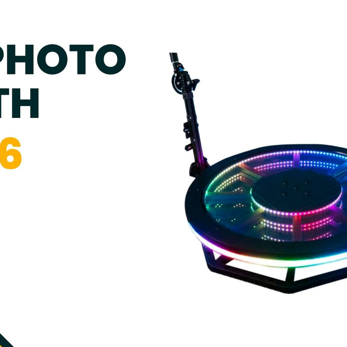 Limited Pre-sale RevoSpin Infinite LED RAL-6 Round 360 Photo Booth Deluxe Package (Automatic Spin)