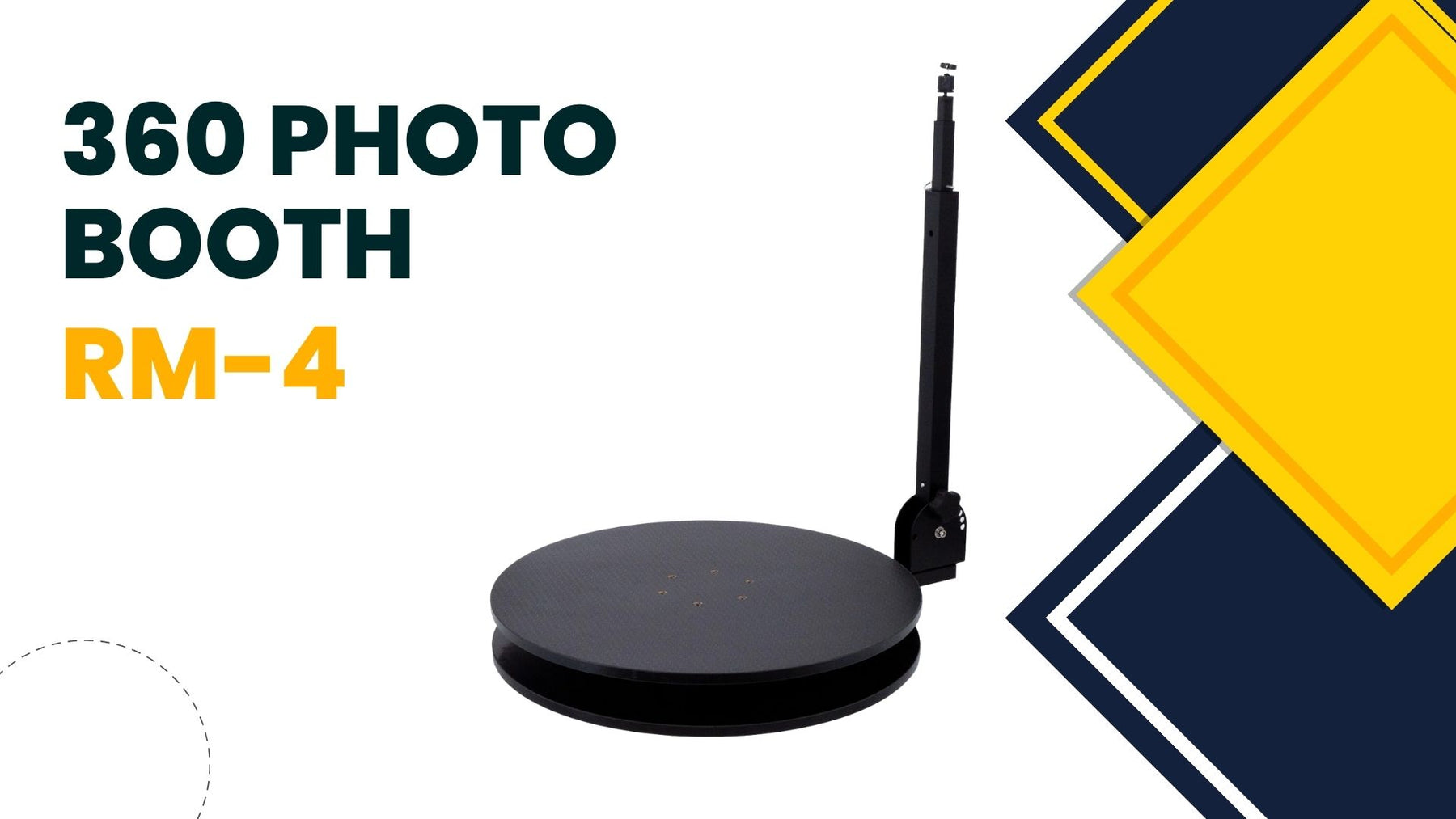 RM-4 Round 360 Photo Booth Deluxe Package (MANUAL SPIN)