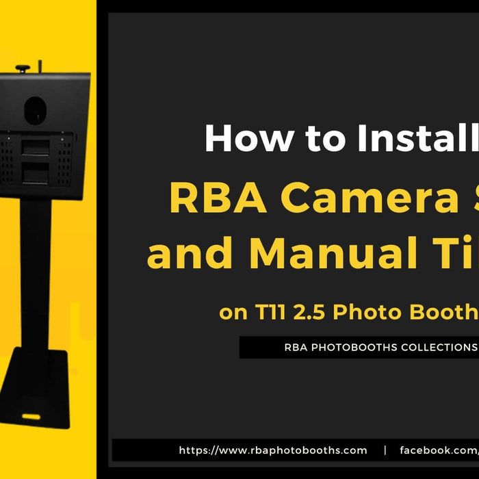 How to Install the RBA Camera Shelf and Manual Tilt Rod on RBA T11 2.5 Photo Booth Shell Enclosure