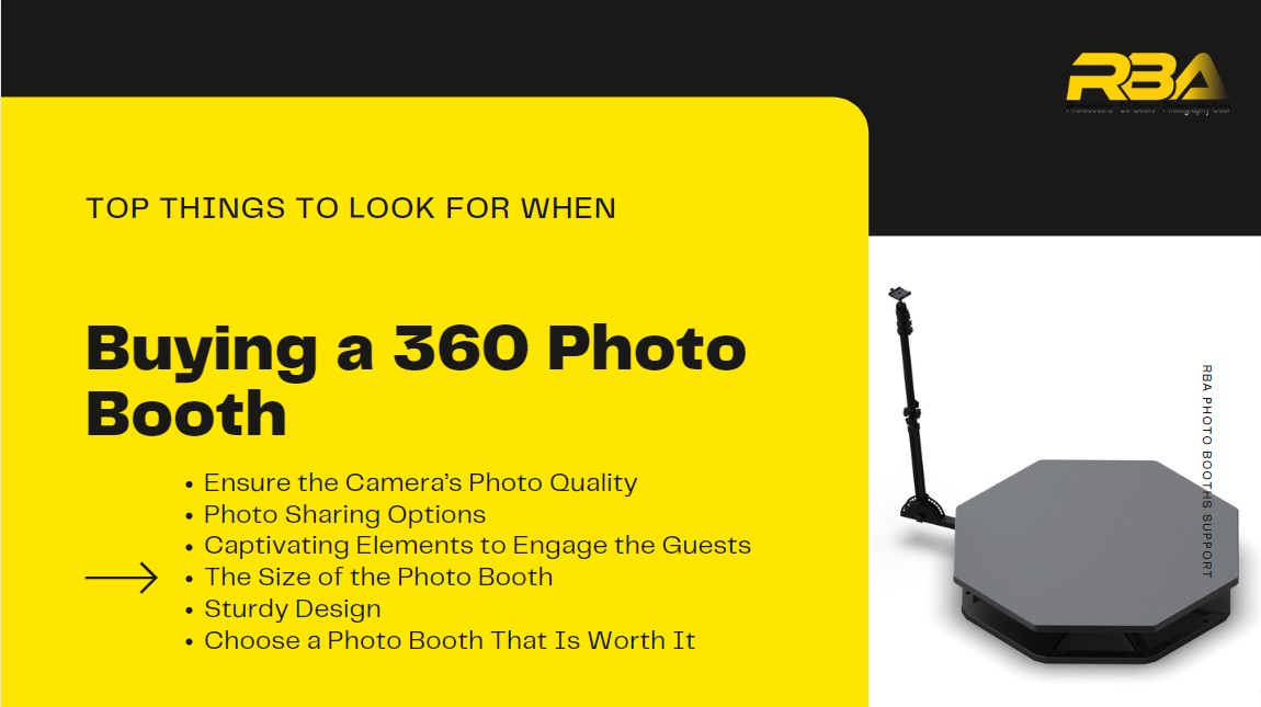 Top Things to Look for When Buying a 360 Photo Booth