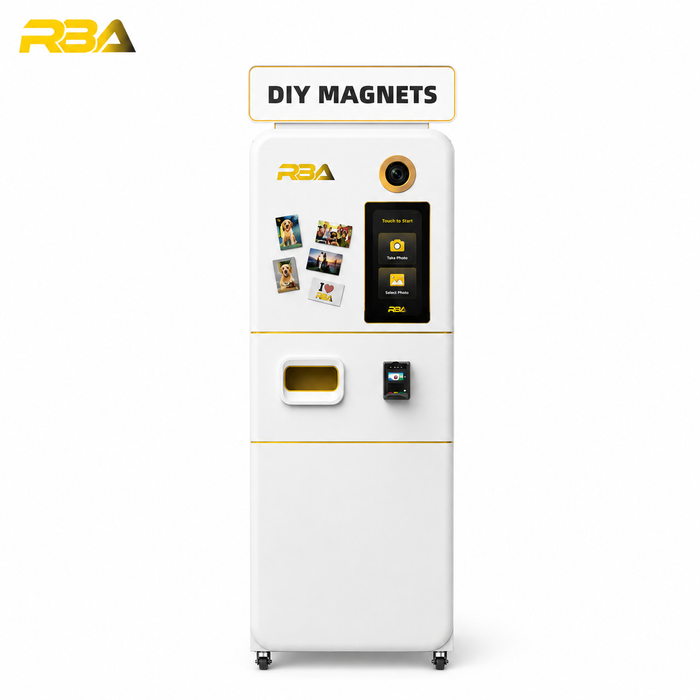 RBA F Series DIY Fridge Magnet Photo Booth – Self-Service Magnet Printing Kiosk