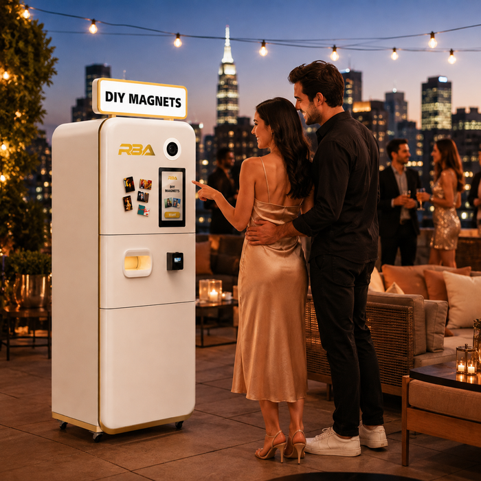RBA F Series DIY Fridge Magnet Photo Booth – Self-Service Magnet Printing Kiosk