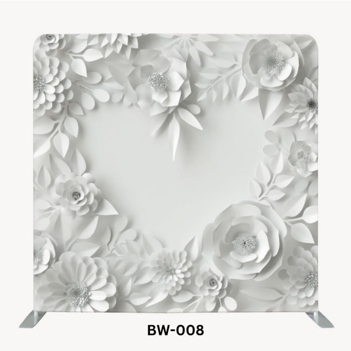 Customizable Photo Booth Backdrop – Choose Your Design, Sides & Frame Options