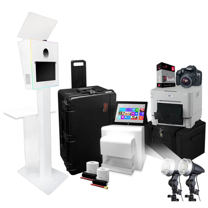 T11 LED Photo Booth Business Premium Package (DNP RX1HS Printer) (Fits Microsoft Surface Pro 3-7+)