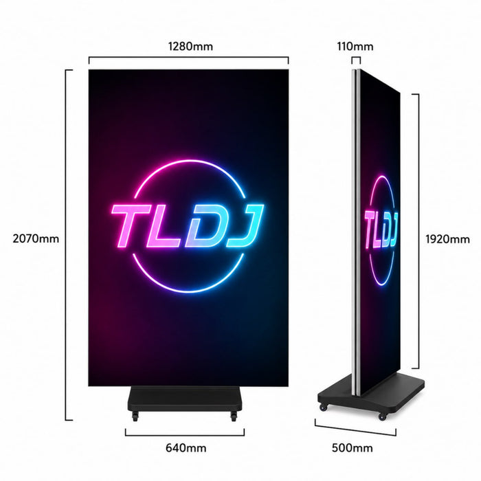 P2.5 Tri-Fold LED Poster Display