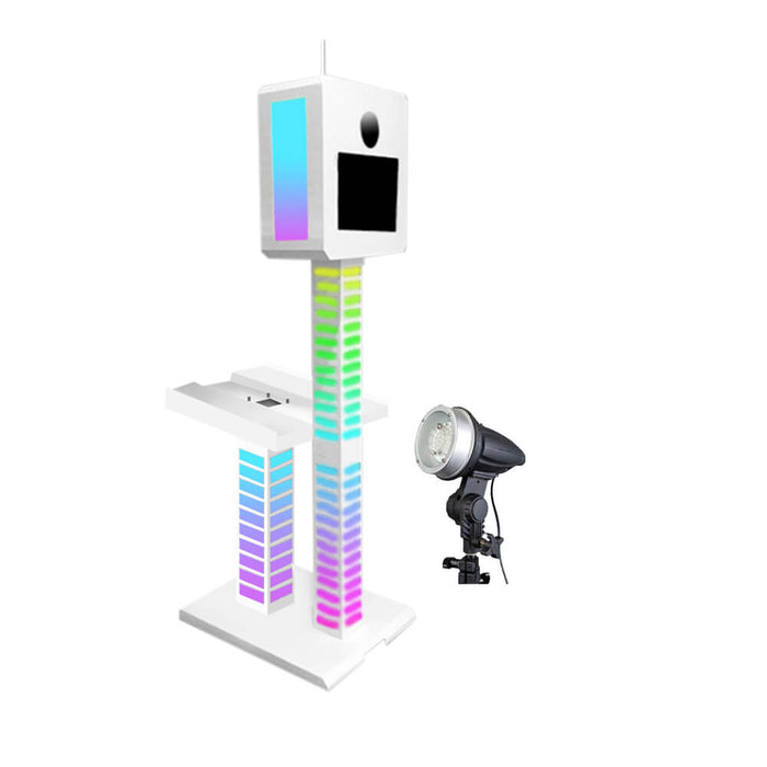T11 Vision Photo Booth Shell with Matching Printer Stand and FREE Strobe Flash