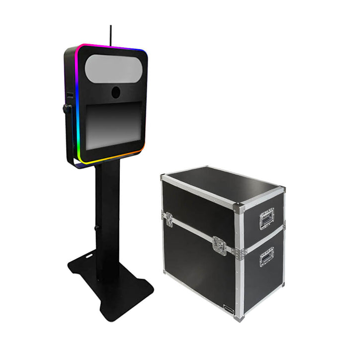 T20R LED Photo Booth Shell with Travel Road Case (Fits 21.5" Acer Touchscreen Monitor)