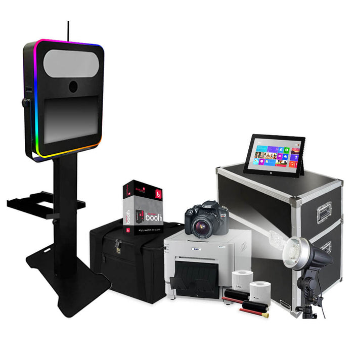 T20R (Razor) LED Photo Booth Business Premium Package (DNP RX1HS Printer) (Fits 21.5" Acer Touchscreen Monitor)